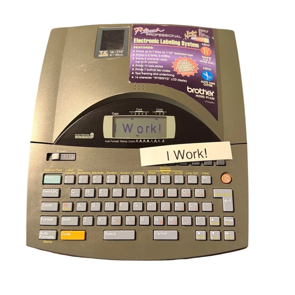 Brother P-Touch PT-530 Professional Electronic Labeling‎ System Desktop Printer